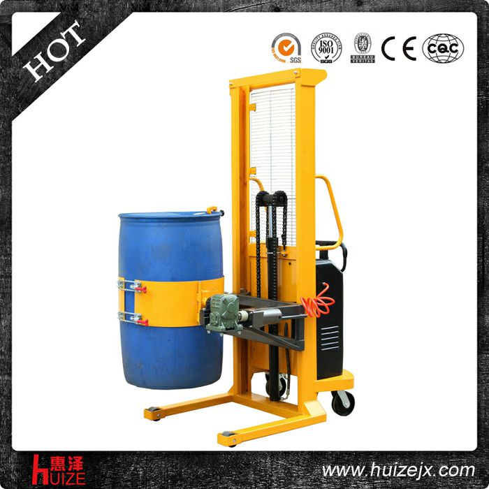 半電動(dòng)多功能油桶車（單門架，夾塑桶）