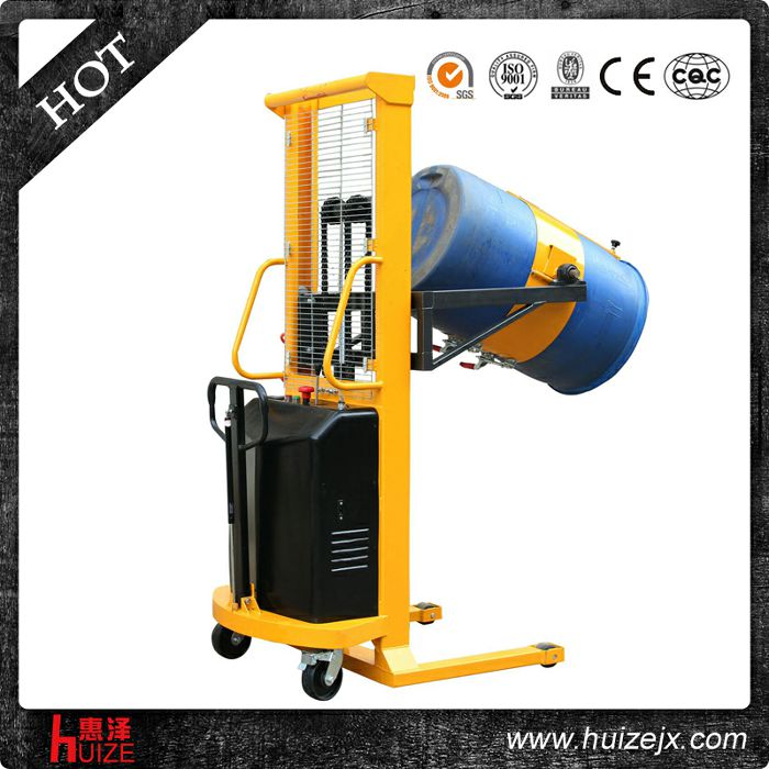 半電動(dòng)多功能油桶車（單門架，夾塑桶）2