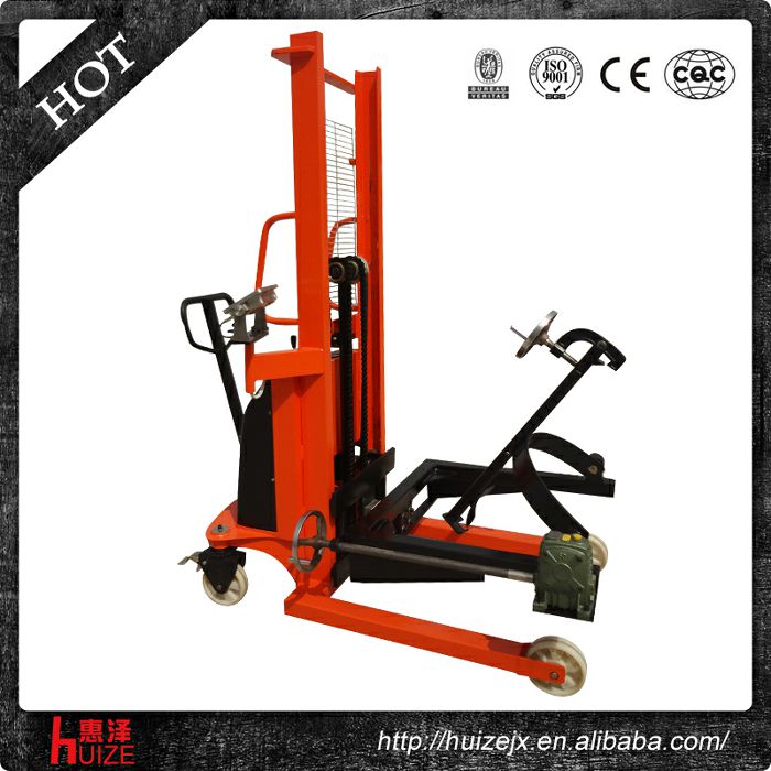 半電動稱重油桶車（夾鐵桶，手搖翻轉(zhuǎn)倒料）2